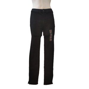Vanilla Star Black Split Hem Skinny Jeggings